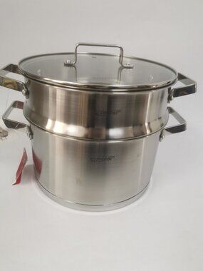 ZEPTER 18/10 Stainless Steel Steamer Pot 2-Tier Thickened